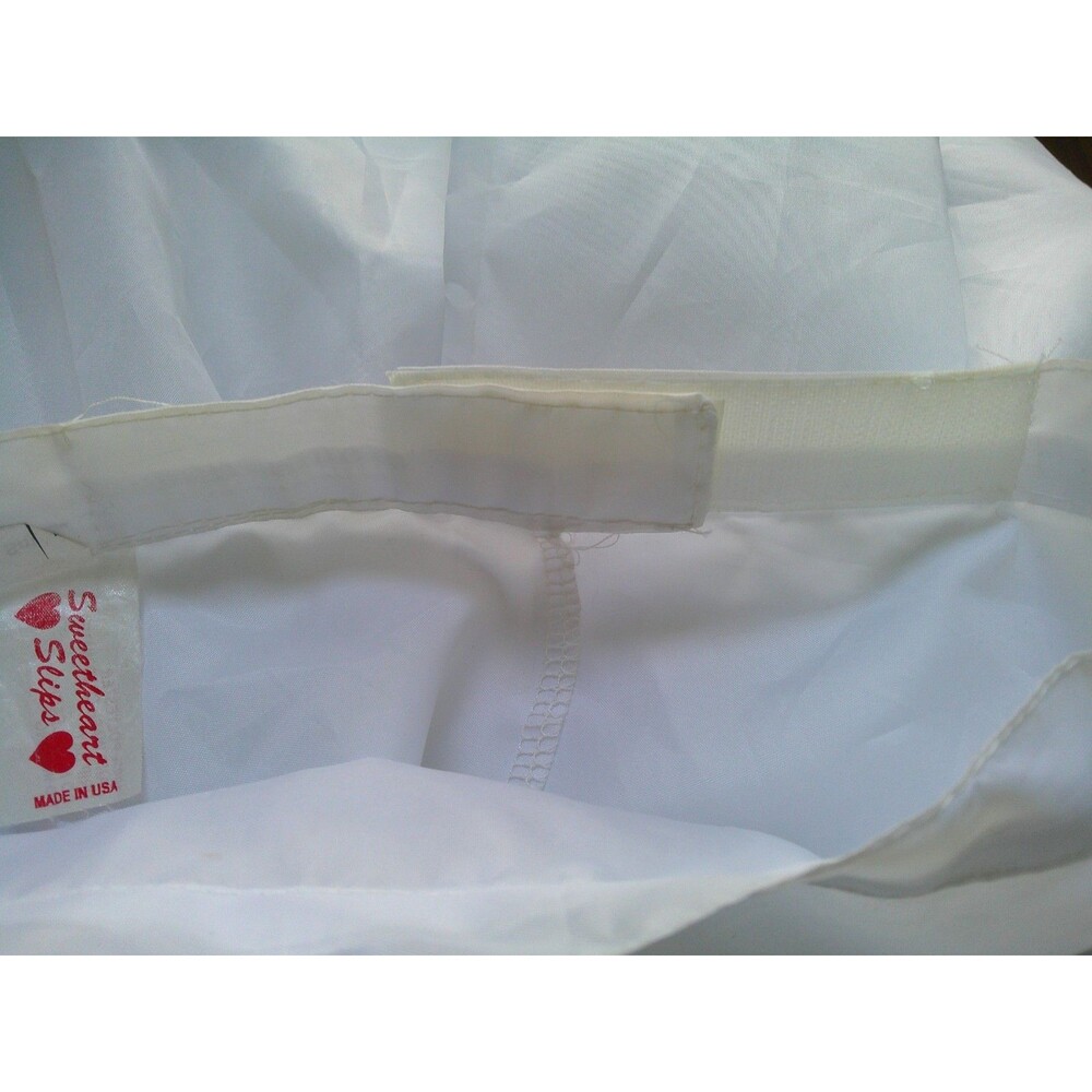 Vintage Sweetheart Slips   Nylon Crinoline Petticoat Wedding SMALL Waist 24-26" - Picture 6 of 6